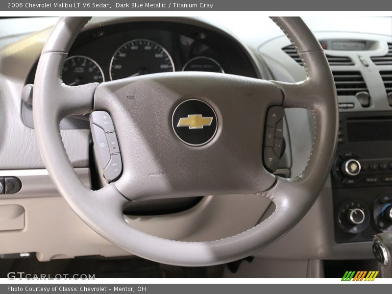 Dark Blue Metallic / Titanium Gray 2006 Chevrolet Malibu LT V6 Sedan