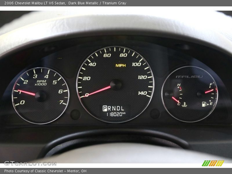 Dark Blue Metallic / Titanium Gray 2006 Chevrolet Malibu LT V6 Sedan