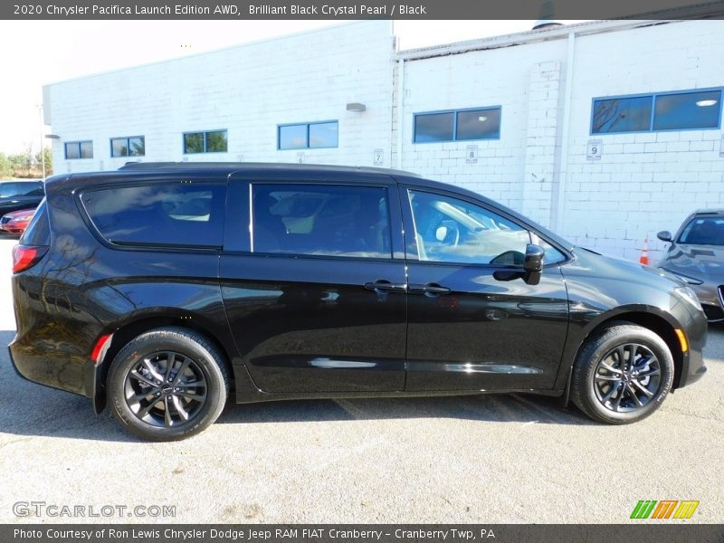 Brilliant Black Crystal Pearl / Black 2020 Chrysler Pacifica Launch Edition AWD