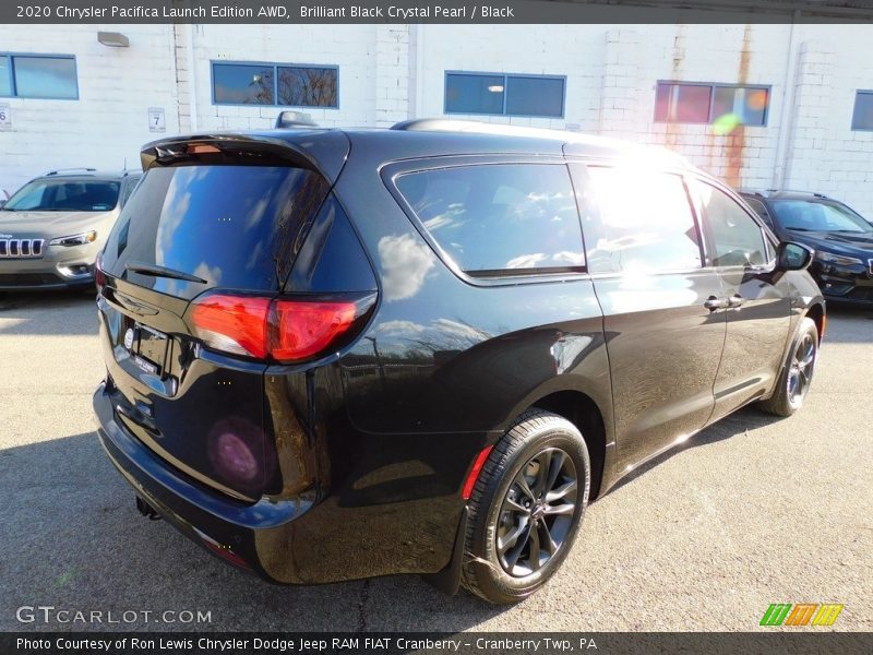 Brilliant Black Crystal Pearl / Black 2020 Chrysler Pacifica Launch Edition AWD