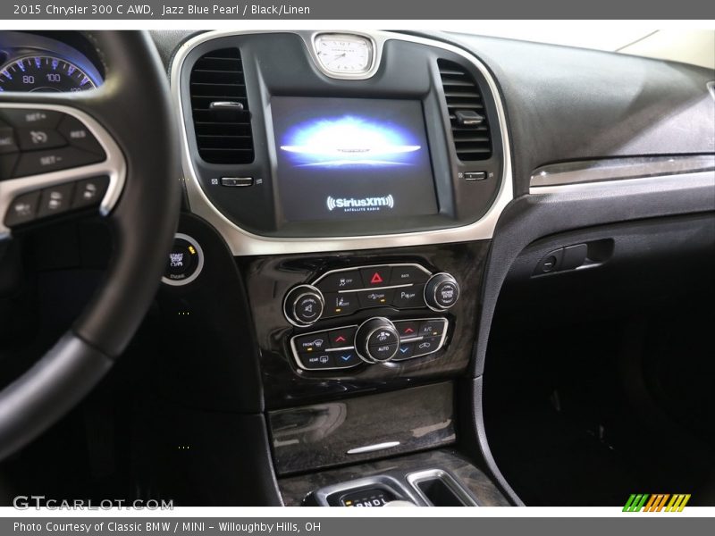 Jazz Blue Pearl / Black/Linen 2015 Chrysler 300 C AWD