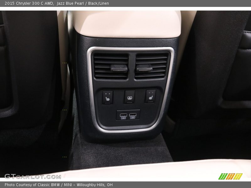 Jazz Blue Pearl / Black/Linen 2015 Chrysler 300 C AWD