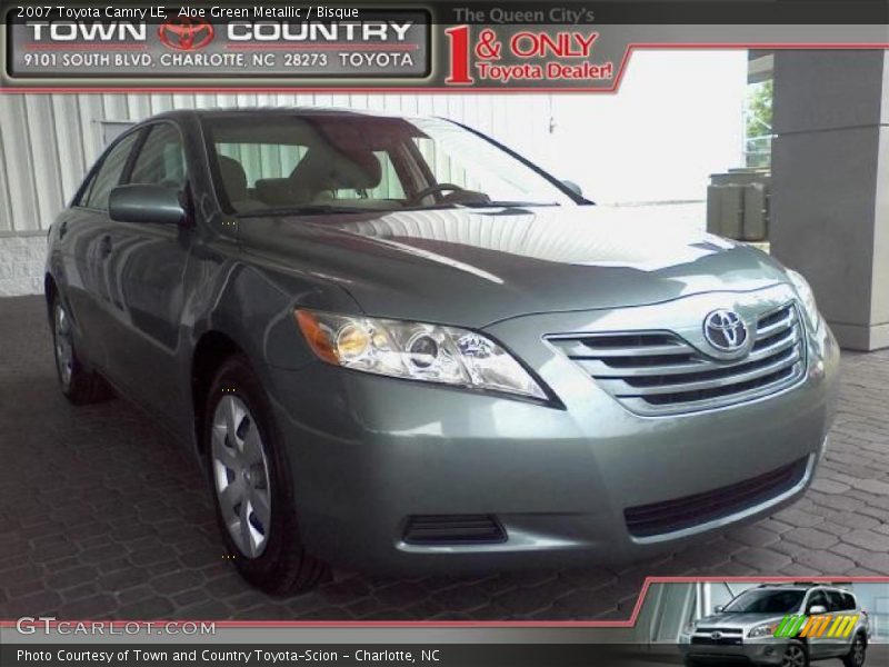 Aloe Green Metallic / Bisque 2007 Toyota Camry LE