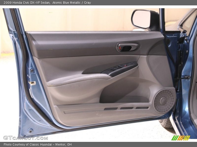 Atomic Blue Metallic / Gray 2009 Honda Civic DX-VP Sedan