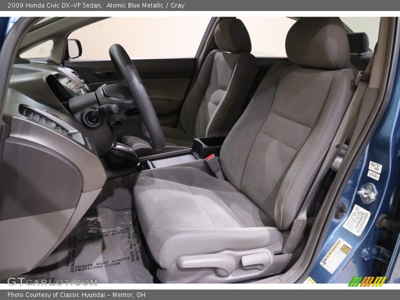 Atomic Blue Metallic / Gray 2009 Honda Civic DX-VP Sedan