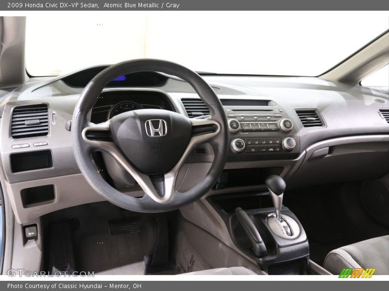 Atomic Blue Metallic / Gray 2009 Honda Civic DX-VP Sedan