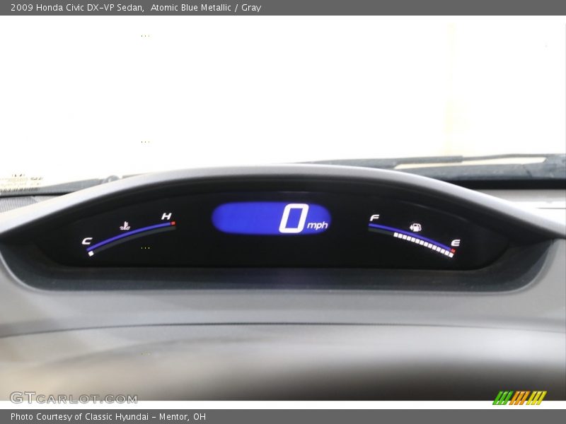Atomic Blue Metallic / Gray 2009 Honda Civic DX-VP Sedan