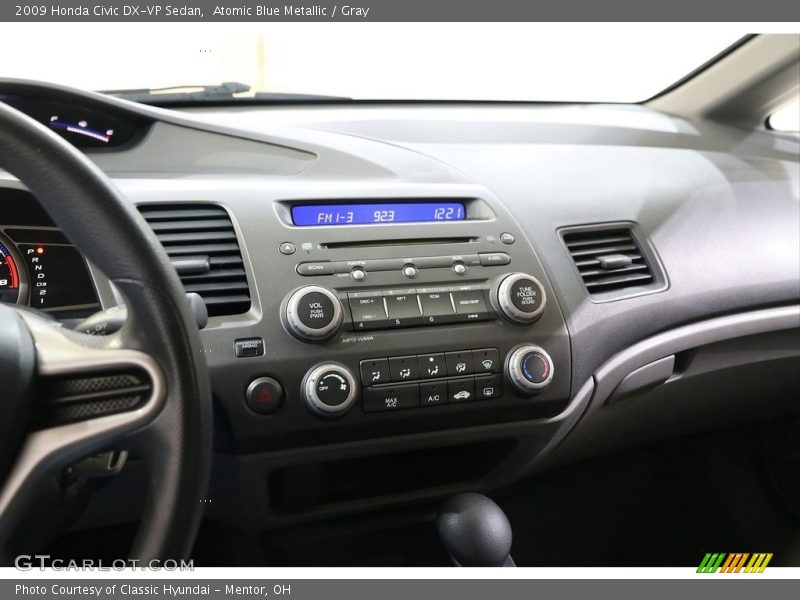 Atomic Blue Metallic / Gray 2009 Honda Civic DX-VP Sedan
