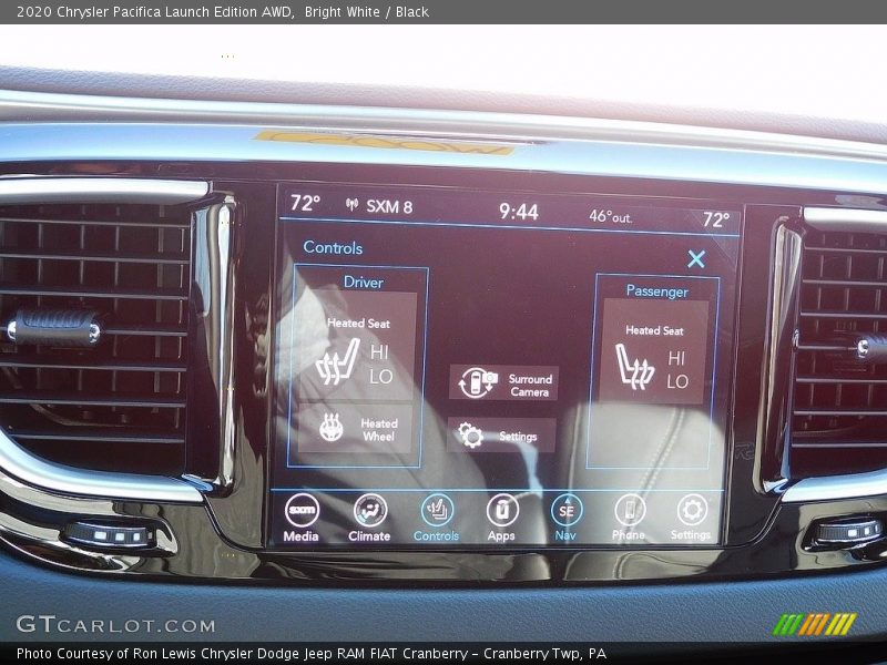 Bright White / Black 2020 Chrysler Pacifica Launch Edition AWD