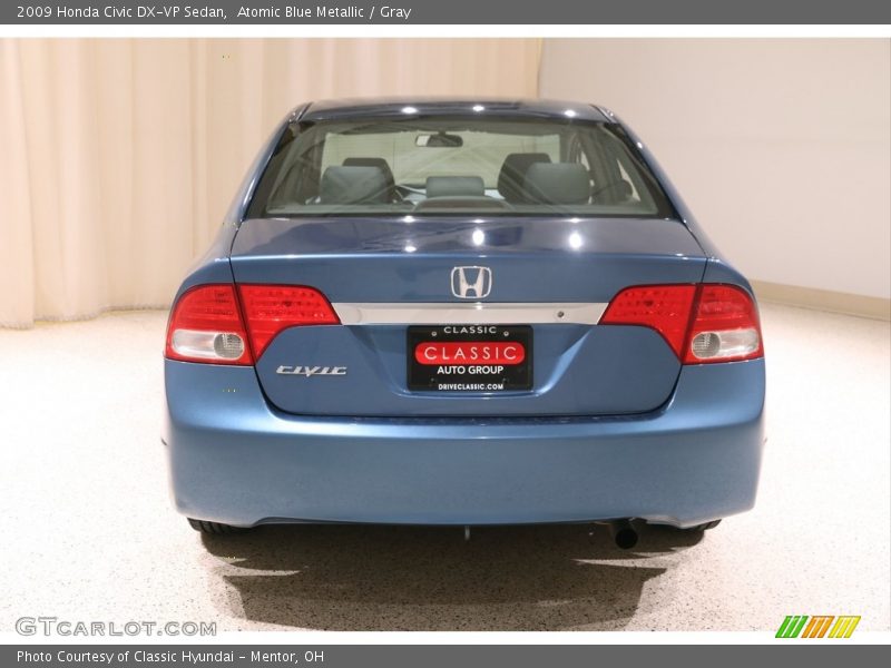 Atomic Blue Metallic / Gray 2009 Honda Civic DX-VP Sedan