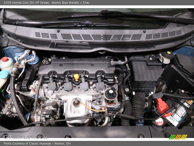 Atomic Blue Metallic / Gray 2009 Honda Civic DX-VP Sedan