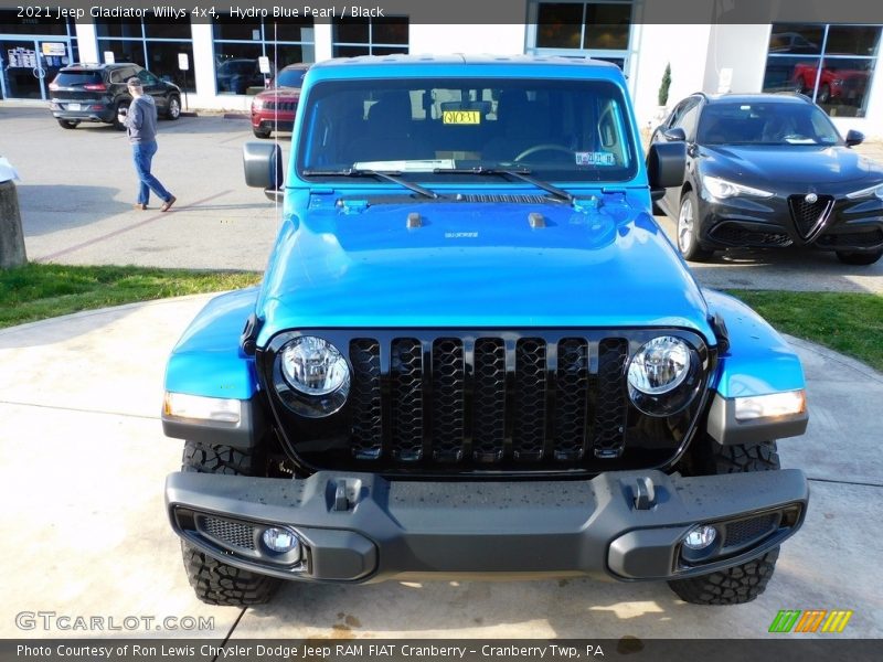 Hydro Blue Pearl / Black 2021 Jeep Gladiator Willys 4x4