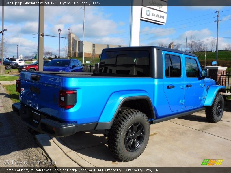 Hydro Blue Pearl / Black 2021 Jeep Gladiator Willys 4x4