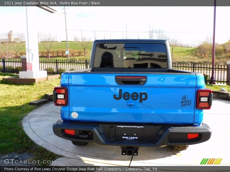 Hydro Blue Pearl / Black 2021 Jeep Gladiator Willys 4x4