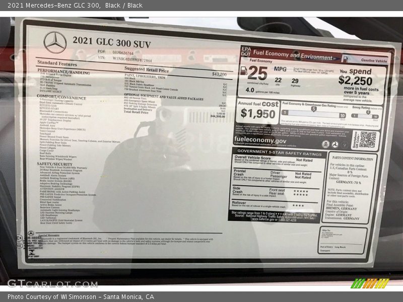 Black / Black 2021 Mercedes-Benz GLC 300