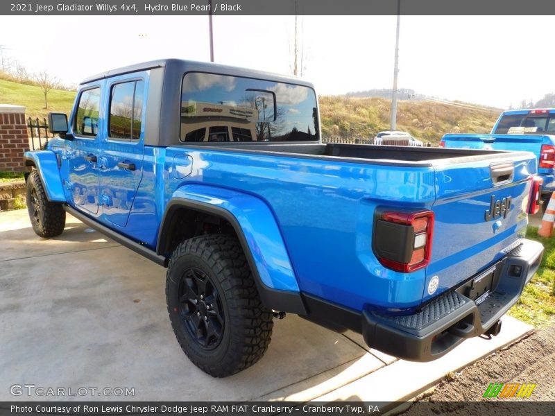 Hydro Blue Pearl / Black 2021 Jeep Gladiator Willys 4x4