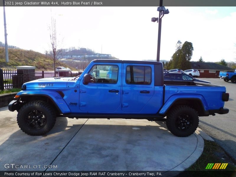 Hydro Blue Pearl / Black 2021 Jeep Gladiator Willys 4x4