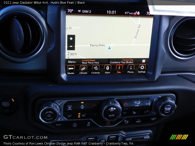 Hydro Blue Pearl / Black 2021 Jeep Gladiator Willys 4x4