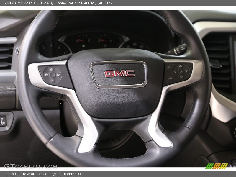 Ebony Twilight Metallic / Jet Black 2017 GMC Acadia SLT AWD