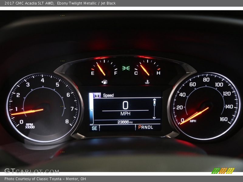 Ebony Twilight Metallic / Jet Black 2017 GMC Acadia SLT AWD