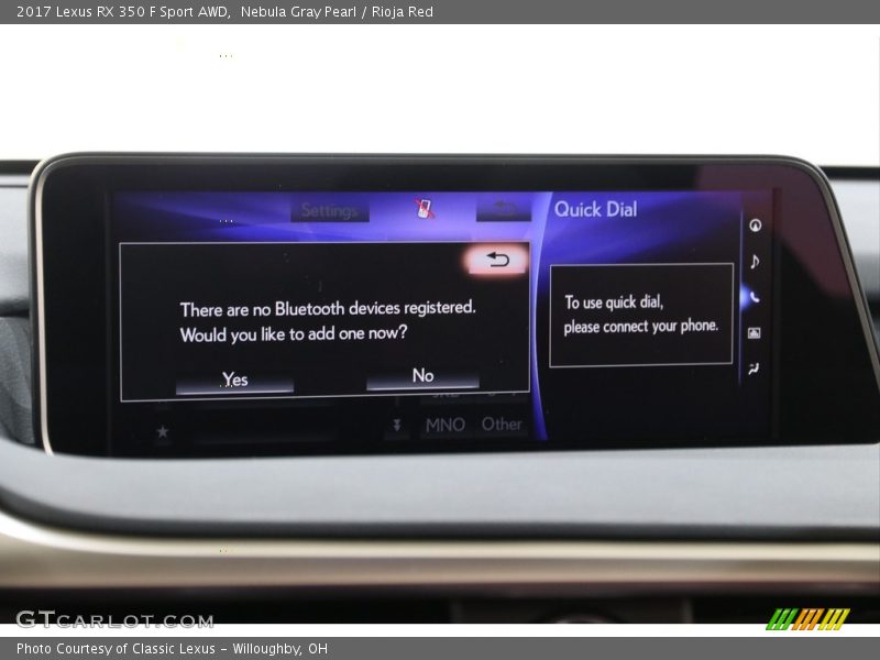 Nebula Gray Pearl / Rioja Red 2017 Lexus RX 350 F Sport AWD