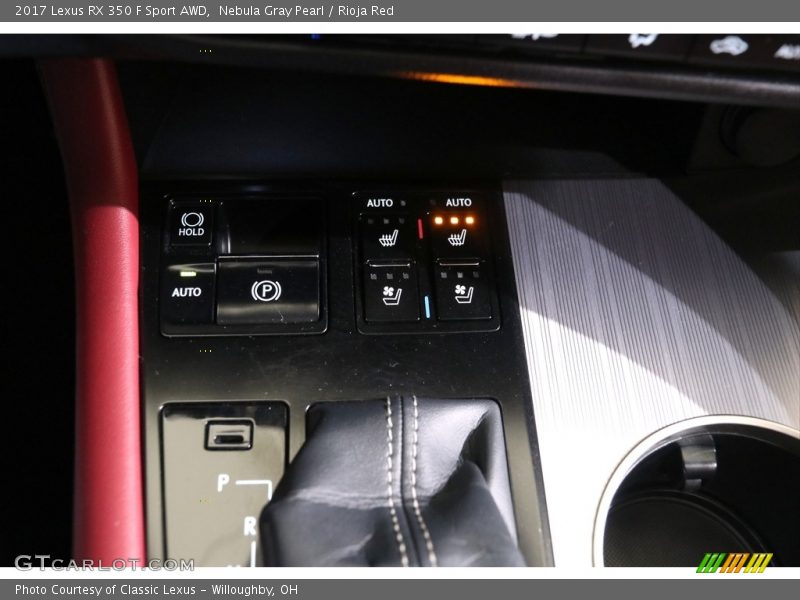 Nebula Gray Pearl / Rioja Red 2017 Lexus RX 350 F Sport AWD