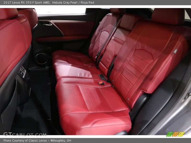 Nebula Gray Pearl / Rioja Red 2017 Lexus RX 350 F Sport AWD