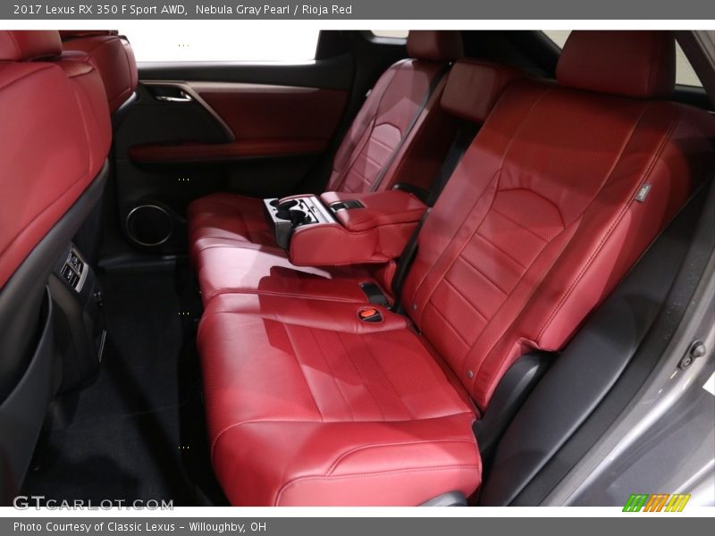 Nebula Gray Pearl / Rioja Red 2017 Lexus RX 350 F Sport AWD