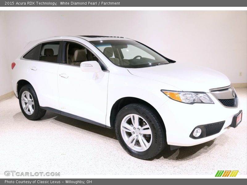 White Diamond Pearl / Parchment 2015 Acura RDX Technology