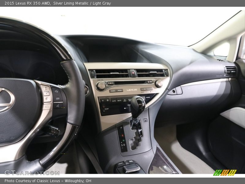 Silver Lining Metallic / Light Gray 2015 Lexus RX 350 AWD