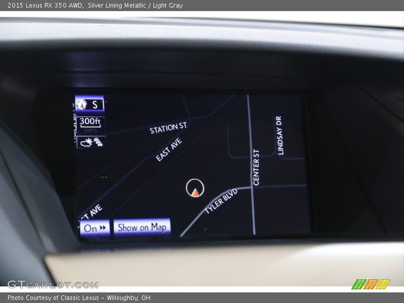 Silver Lining Metallic / Light Gray 2015 Lexus RX 350 AWD