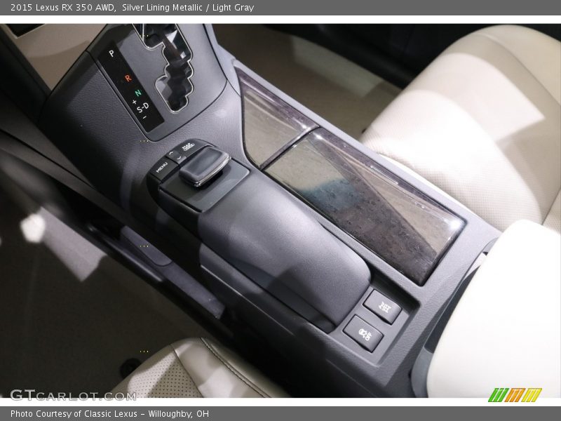 Silver Lining Metallic / Light Gray 2015 Lexus RX 350 AWD