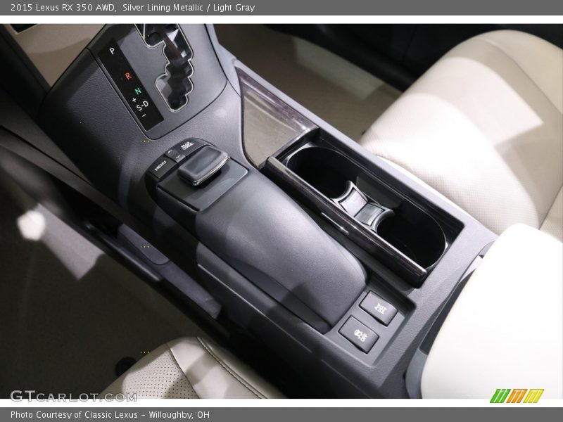 Silver Lining Metallic / Light Gray 2015 Lexus RX 350 AWD