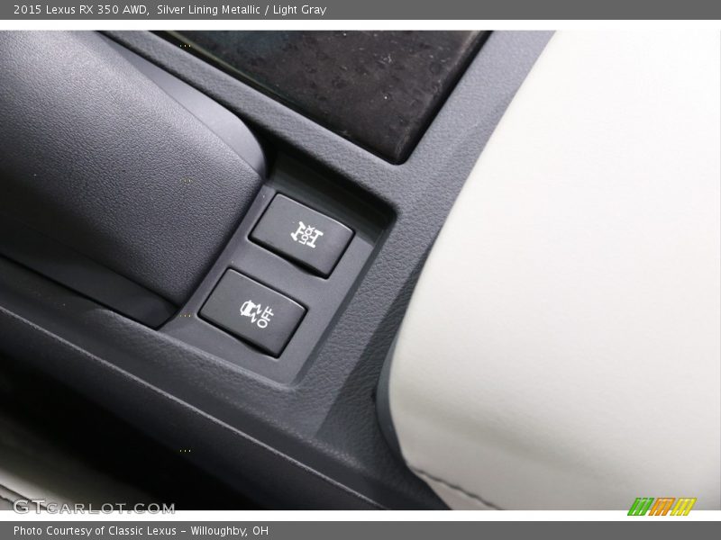 Silver Lining Metallic / Light Gray 2015 Lexus RX 350 AWD