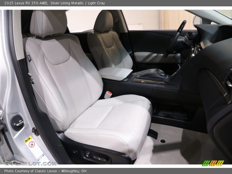 Silver Lining Metallic / Light Gray 2015 Lexus RX 350 AWD