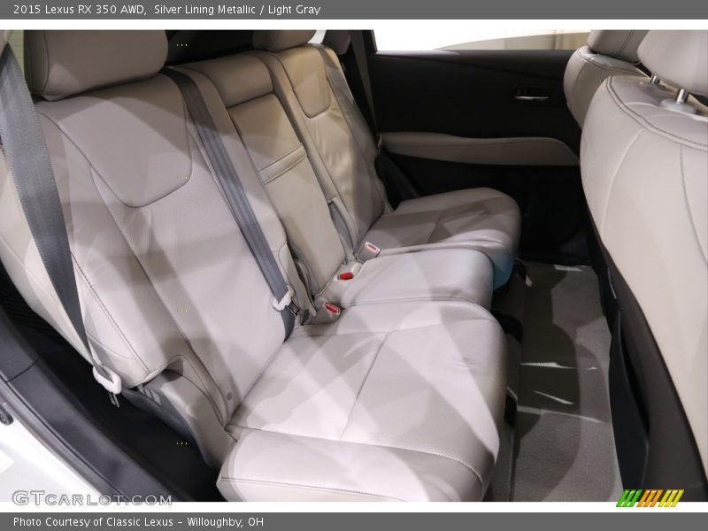 Silver Lining Metallic / Light Gray 2015 Lexus RX 350 AWD