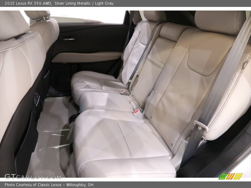 Silver Lining Metallic / Light Gray 2015 Lexus RX 350 AWD