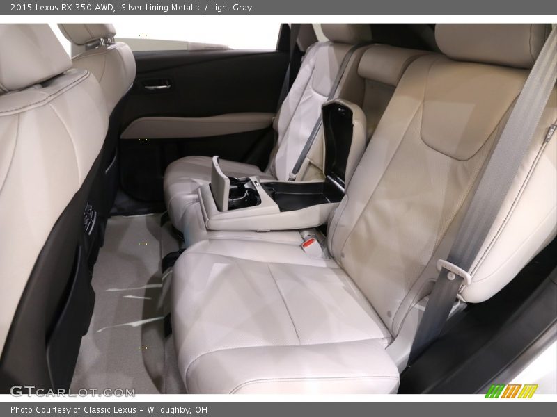 Silver Lining Metallic / Light Gray 2015 Lexus RX 350 AWD