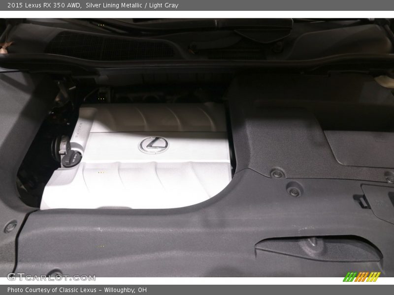 Silver Lining Metallic / Light Gray 2015 Lexus RX 350 AWD