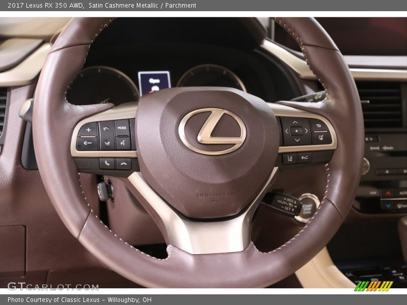 Satin Cashmere Metallic / Parchment 2017 Lexus RX 350 AWD