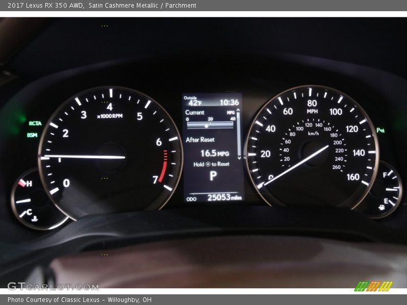 Satin Cashmere Metallic / Parchment 2017 Lexus RX 350 AWD