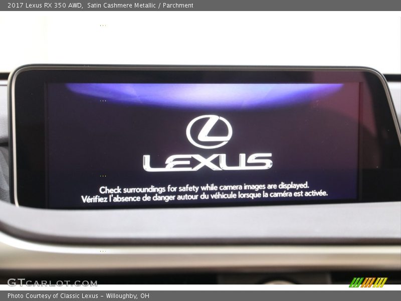 Satin Cashmere Metallic / Parchment 2017 Lexus RX 350 AWD