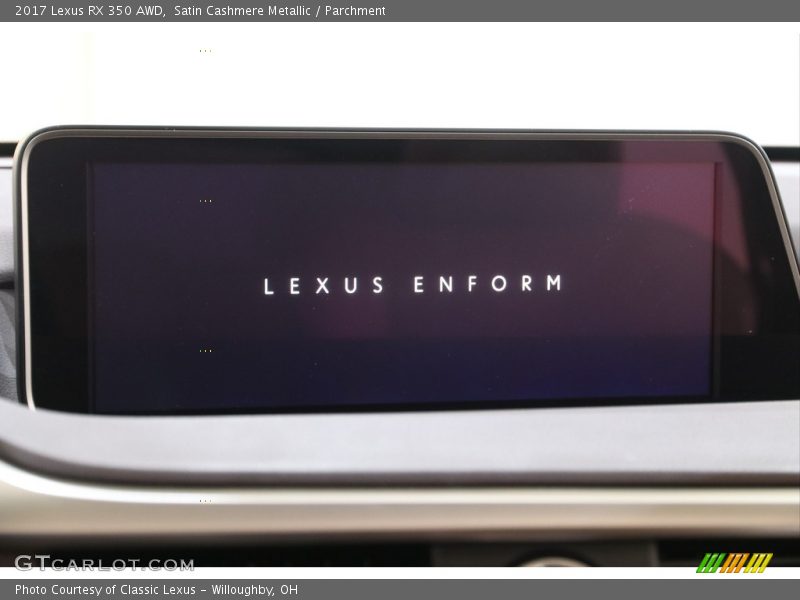 Satin Cashmere Metallic / Parchment 2017 Lexus RX 350 AWD