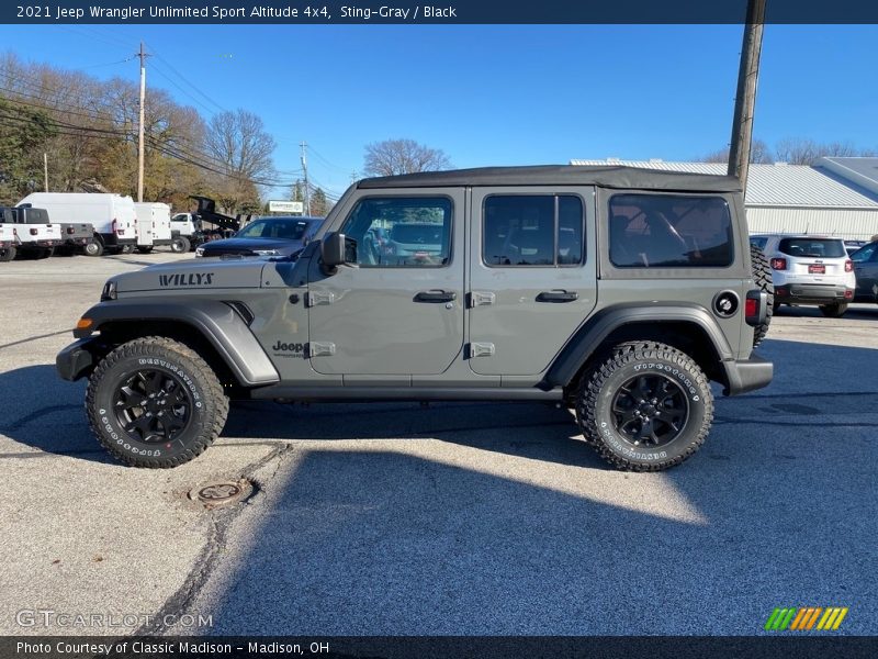 Sting-Gray / Black 2021 Jeep Wrangler Unlimited Sport Altitude 4x4