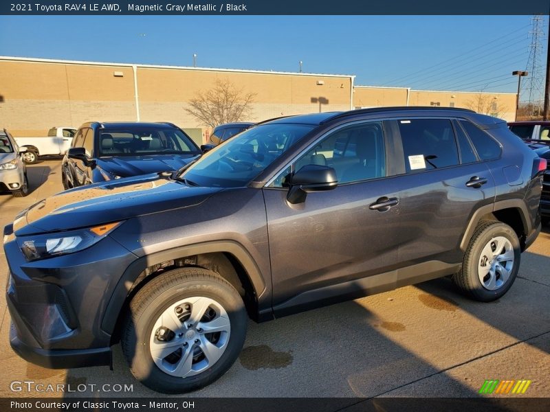 Magnetic Gray Metallic / Black 2021 Toyota RAV4 LE AWD