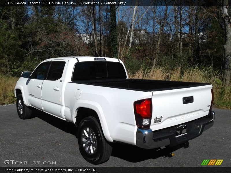 Super White / Cement Gray 2019 Toyota Tacoma SR5 Double Cab 4x4