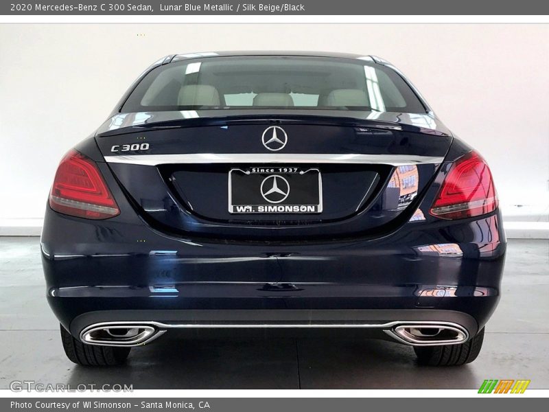 Lunar Blue Metallic / Silk Beige/Black 2020 Mercedes-Benz C 300 Sedan