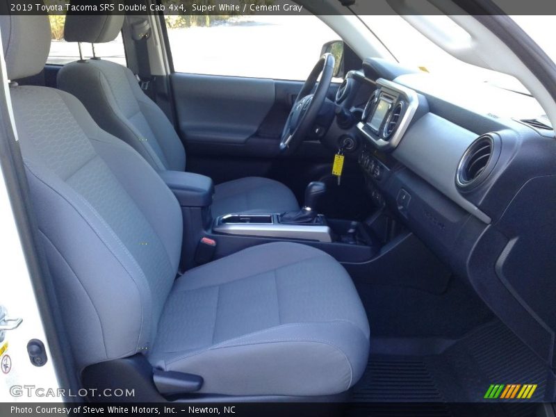 Super White / Cement Gray 2019 Toyota Tacoma SR5 Double Cab 4x4