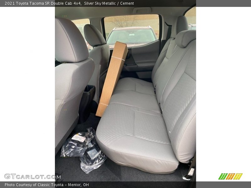 Rear Seat of 2021 Tacoma SR Double Cab 4x4