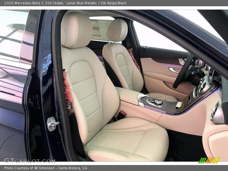 Lunar Blue Metallic / Silk Beige/Black 2020 Mercedes-Benz C 300 Sedan